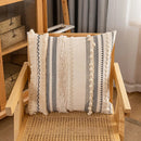 GobekUsa Bohemian Cotton Cushion Cover 30x50cm/45x45cm Beige for Home Decor Sofa Bed