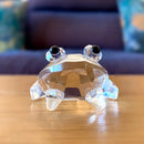 GobekUsa K9 Crystal Glass Frog Figurine Sculpture Paperweight Home Decor Gift