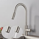 GobekUsa Gold Brass Kitchen Faucet Rotatable Mixer Tap Single Handle Hot&Cold Water