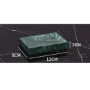 GobekUsa Dark Green Marble Bathroom Set - Nordic Light Luxury Tray Toothbrush Holder Soap Dispenser Kit