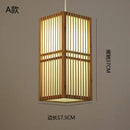 GobekUsa Japanese Bamboo Chandelier Lights for Bedroom Living Room Tea Room Zen Lamps