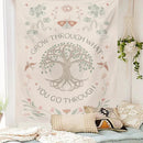 GobekUsa Life Tree Sun Moon Tapestry Wall Hanging for Home Decor and Dorm Room