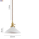 GobekUsa Ceramic LED Pendant Light: Japanese Style, Nordic Design, Modern Living Room Hanging Lamp