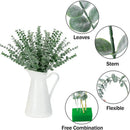 GobekUsa Eucalyptus Greenery Stems: 8pcs for Home Decor, Weddings, & Parties