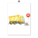 GobekUsa "Adventures in Motion" Canvas Print - Nordic Cartoon Transportation