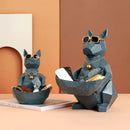 GobekUsa Cool Cat Resin Figurine Table Statue Decor Sculpture Ornamental Figurines