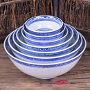 GobekUsa Ceramic Dragon Print Rice Bowl - Blue and White Soup & Salad Dish
