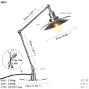 GobekUsa Industrial LED Table Lamp For Home Decor - US/EU Plug Switch, Loft Style