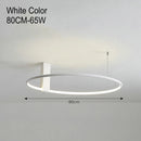 GobekUsa LED Round Ceiling Lamp Scandinavian Design White Black Gold Metal Aluminum