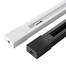 GobekUsa 1m Black White Aluminum 2-Wire Connector Track Rail Spotlight Fitting