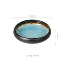 GobekUsa Elegant Ceramic Sushi Plate - Handcrafted Japanese Style