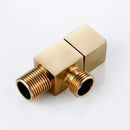 GobekUsa Brass Black Angle Valve for Bathroom Water Control