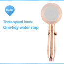 GobekUsa High Pressure 3-Function Shower Head for Magic Massage and Water Saving