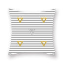 GobekUsa Geometric Star Stripe Print Pillowcase - Wholesale, 45x45cm