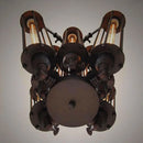 GobekUsa Industrial 8-Head Hanging Pendant Lamp for Cafe Dining Room and Bar