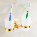 GobekUsa Bath Hardware Set: Shelf, Towel Rack, Holder, Brush Holder, Towel Hanger, Hooks