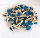 GobekUsa 50-Pack Romantic Heart Shape Wood Clips for Home Décor and Parties