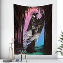 GobekUsa Boho Girl Tapestry: Hippie Yoga Mat, Sofa Blanket, Home Decor Art