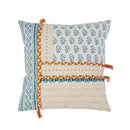 GobekUsa Boho Style Cotton Woven Pillow Cover with Tassels & Pompom - 45x45cm
