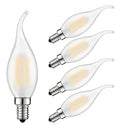 GobekUsa Dimmable LED Candle Light Bulb, Warm White 2700K, E14 220V, Chandelier Lighting