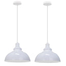 GobekUsa Industrial Loft Iron Pendant Lights for Dining Room, Cafe, Kitchen - Set of 2
