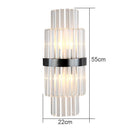 GobekUsa Crystal Wall Lamp: Elegant Lighting for Living Room, Bedroom, and Staircase