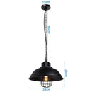 GobekUsa Iron Dome Industrial Pendant Light for Cafe Bar Home Decor