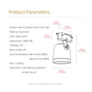 GobekUsa 7W LED Track Light Spotlights: Surface Mounted Aluminum Fixture for Living Room Shop