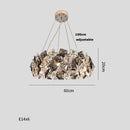GobekUsa Crystal Dimmable LED Chandelier in Gold and Silver Finishes