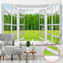 GobekUsa 3D Landscape Window Wall Tapestry Nordic Style Home Decoration Painting