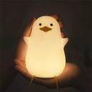GobekUsa Duck Cartoon Silicone Night Lamp - USB Rechargeable, Touch Sensor, Timer