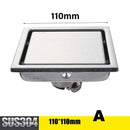 GobekUsa Antique Brass Shower Floor Drain 10cm Square Waste Strainer Cover Grate