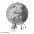 GobekUsa Bulldog Resin Wall Lamp: Nordic Animal LED Wall Sconce for Living Room, Bedroom, Study
