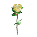 GobekUsa Crystal Rose Figurine: Elegant Glass Rose Ornament for Home Decor, Gifts