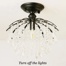 GobekUsa Crystal Ceiling Light: Luxury Modern Chandelier for Home Living Spaces
