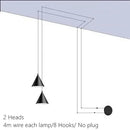 GobekUsa Geometric LED Pendant Light for Living Room Bedside - Nordic Style Glam Fixtures