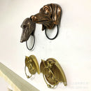 GobekUsa Dog Head Door Knocker Pendant Resin Wall Decoration, Courtyard Crafts