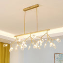 GobekUsa Linear Firefly Chandelier: Elegant Tree Branch Lighting for Home Decor