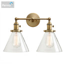 GobekUsa Funnel Glass Wall Sconce Light Fixture for Bedroom and Loft Decor