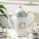 GobekUsa Bone China Tea Pot: Elegant European Porcelain Coffee Pot for Tea Lovers.