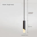 GobekUsa Gold LED Pendant Light: Modern Nordic Minimalist Hanging Lamp for Home, Restaurant, Bar