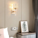 GobekUsa Crystal LED Wall Light for Living Room Bedroom Decor