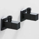 GobekUsa Brus Gold Corner Valve, Stainless Steel Black Angle Valve for Bathroom Tap