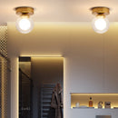 GobekUsa Glass Ball Ceiling Light: Modern Nordic Style, Creative Round Lamp for Home Decor.