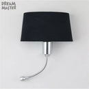 GobekUsa LED Industrial Gooseneck Wall Sconce for Bedroom Reading and Hotel