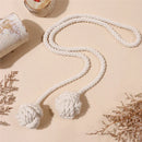 GobekUsa Handwoven Cotton Curtain Tieback Ball Pendant Mini Tapestry Decoration