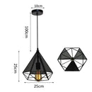GobekUsa Industrial LED Pendant Ceiling Light for Home Living Room Kitchen Decor