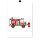 GobekUsa "Adventures in Motion" Canvas Print - Nordic Cartoon Transportation