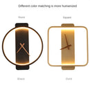 GobekUsa LED Wall Lamp Wall Clock Modern Design Nordic Luxury Simple For Hotel Bedside