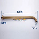 GobekUsa Antique Brass Bathroom Tub Shower Arm 37cm Wall Mount YT-5130-A